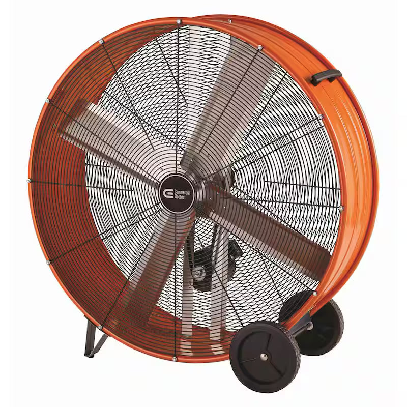 Heavy Duty 2-Speed Belt Drive Drum Fan I561