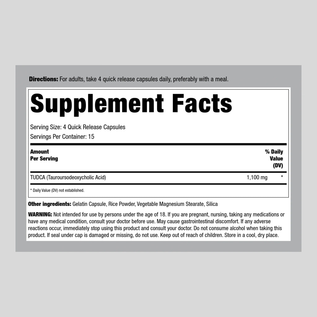 1100mg 60 Capsules Non-GMO Gluten Free Supplement J41025