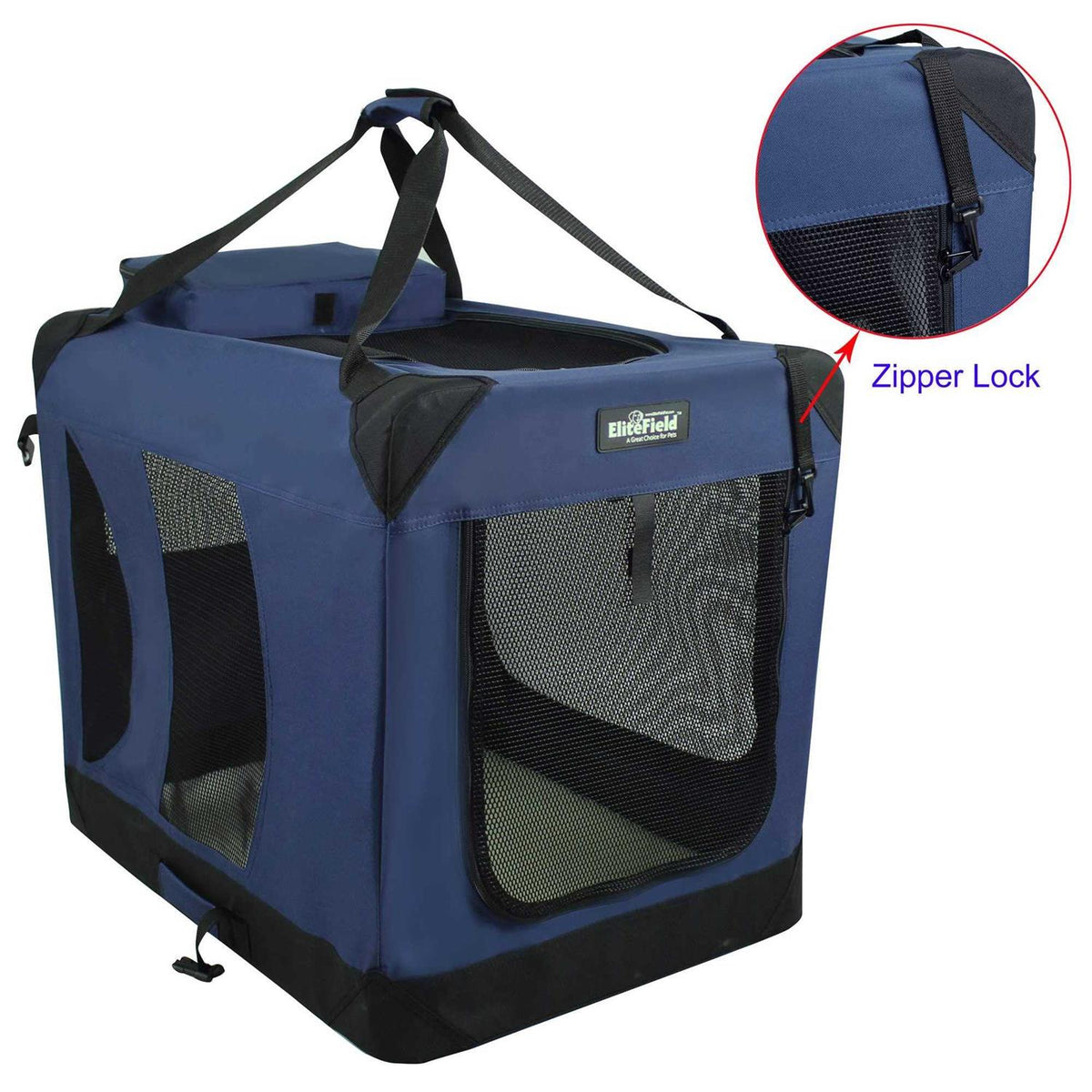 3-Door Folding Soft Dog Crate K744655
