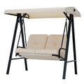 Beige Steel Outdoor Patio Swing Chair R157445