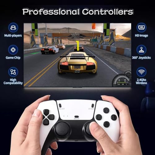 Wireless Retro Game Console Stick with 128G & 30000+ Games, 4K HDMI Output J39044