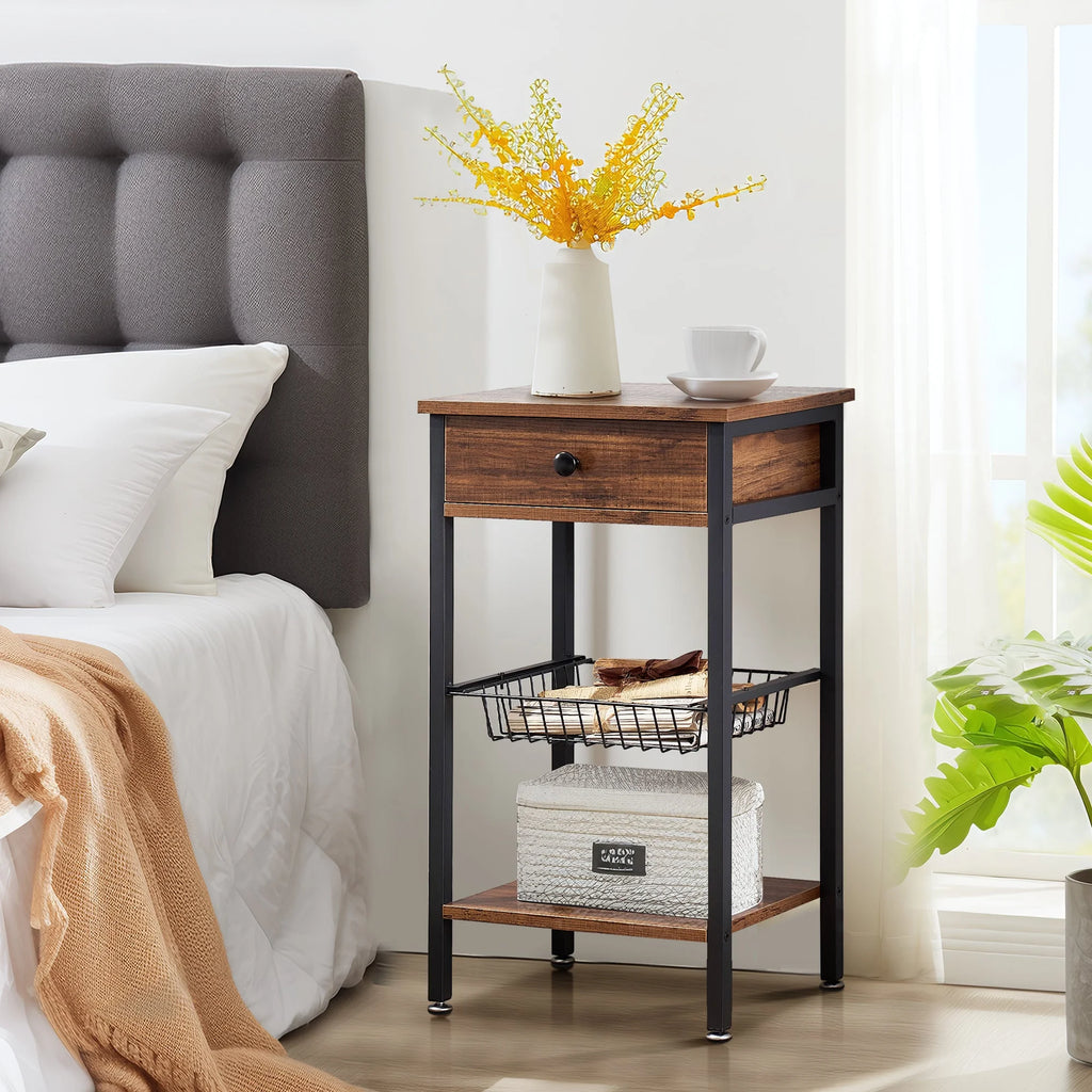 Brown Nightstand with 1 Drawer S979790
