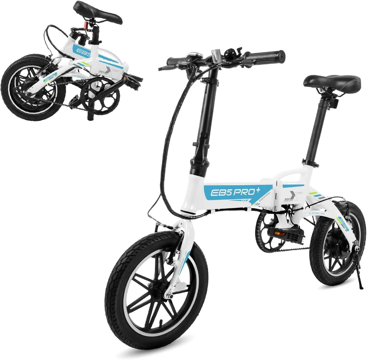 Lightweight Aluminum Folding Electric Bike with Pedals F42194