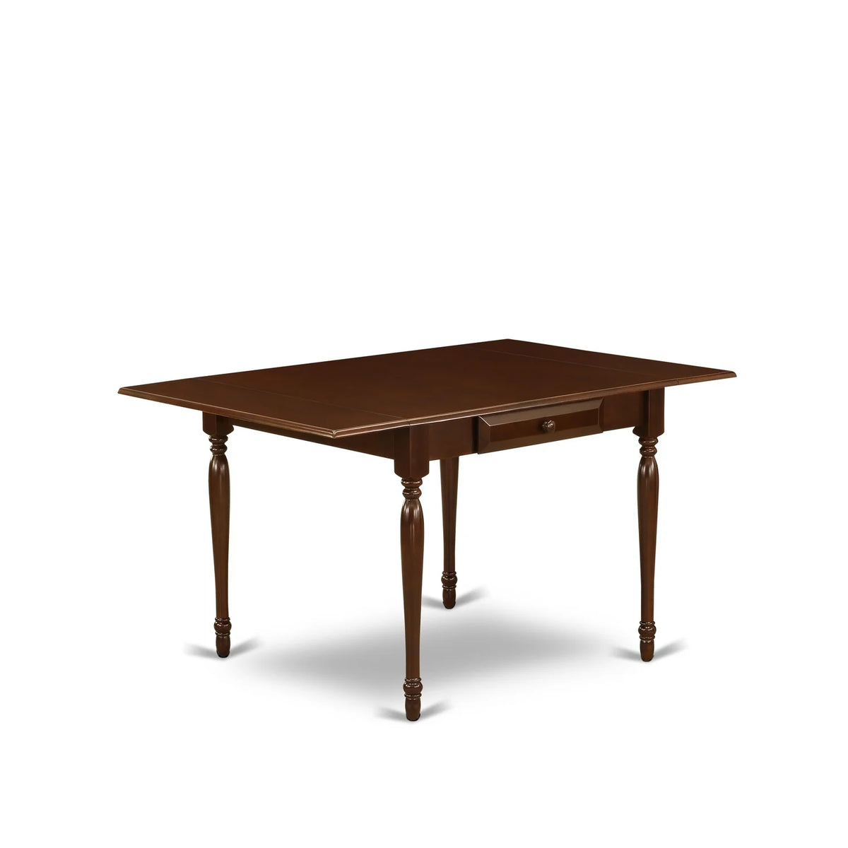 5 Pieces Real Wood Dining Table Set with 4 Faux Leather Seat Chairs T380558