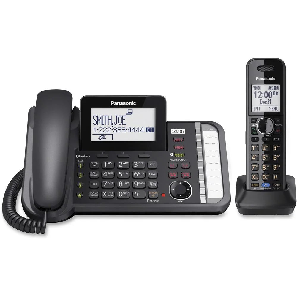 Black Cordless Phone with Answering Machine Q40046