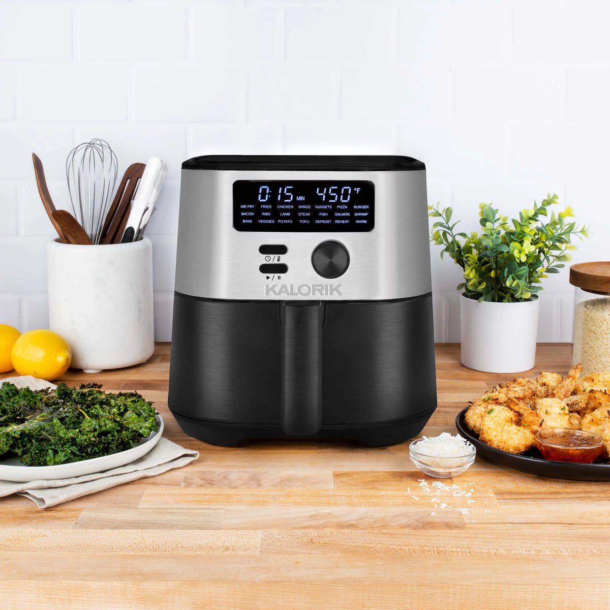 4 Quart Digital Air Fryer with 4 Accessories M141833