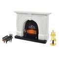 Dollhouse Fireplace and Accessories 1/12 Scale 4pcs N1188