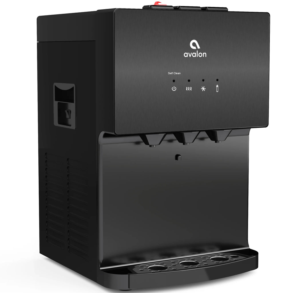Bottleless Countertop Water Dispenser Black Stainless Steel F6154