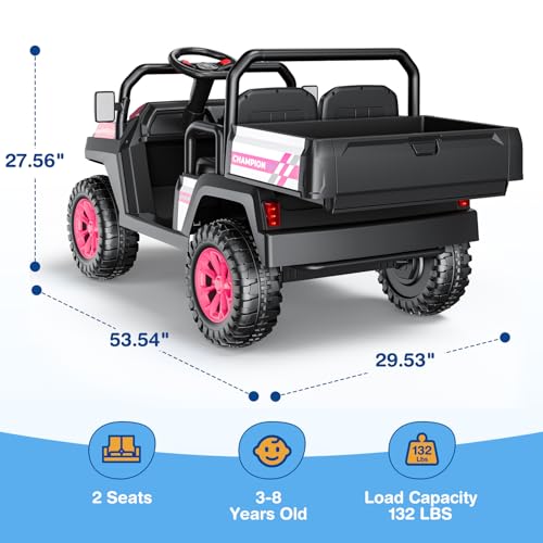 12V 2-Seater Ride on Car with Remote Control D68384
