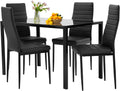 5-Piece Dining Set with 4 Upholstered Chairs C6075