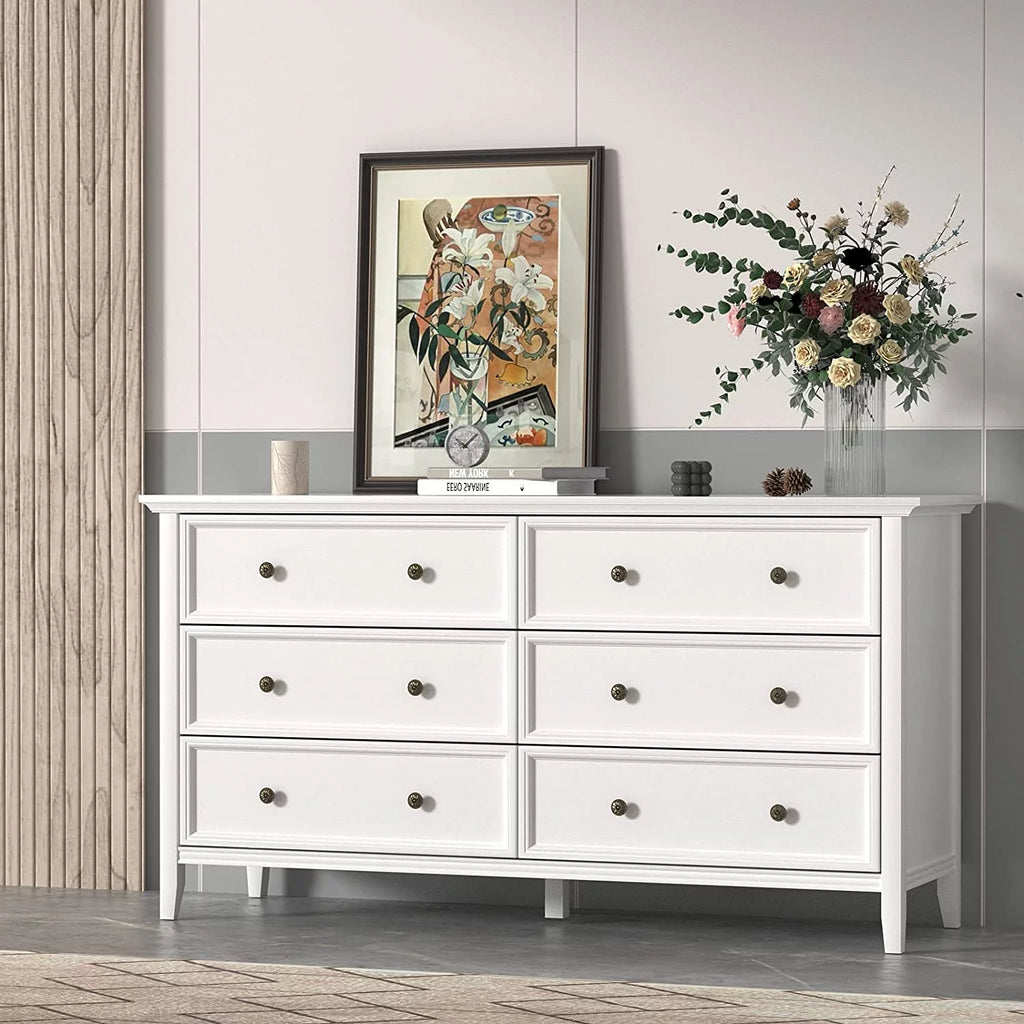 6 Drawer Solid Wood Dresser Y21037