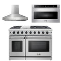 48 Propane Gas Range, Range Hood, Microwave P393771