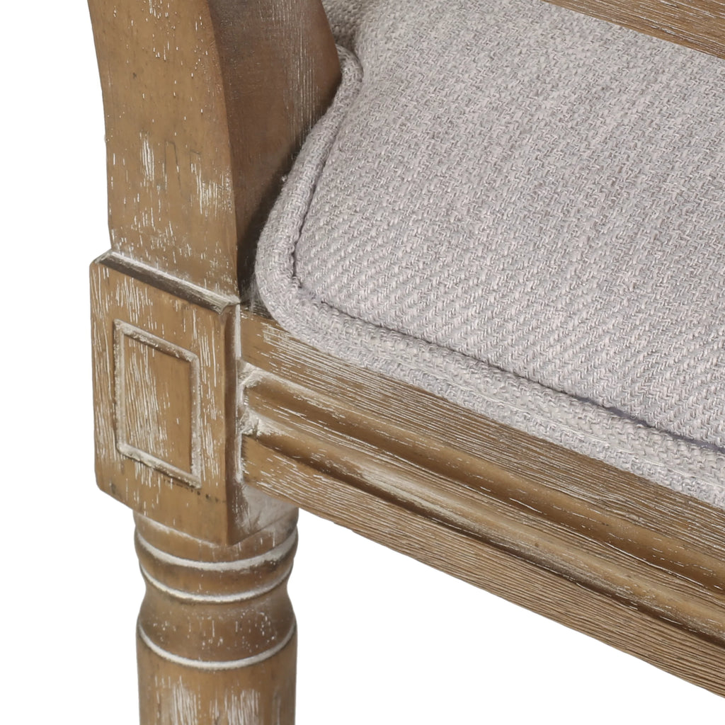 Light Gray Natural Wood Dining Chair Set of 2 Q740237