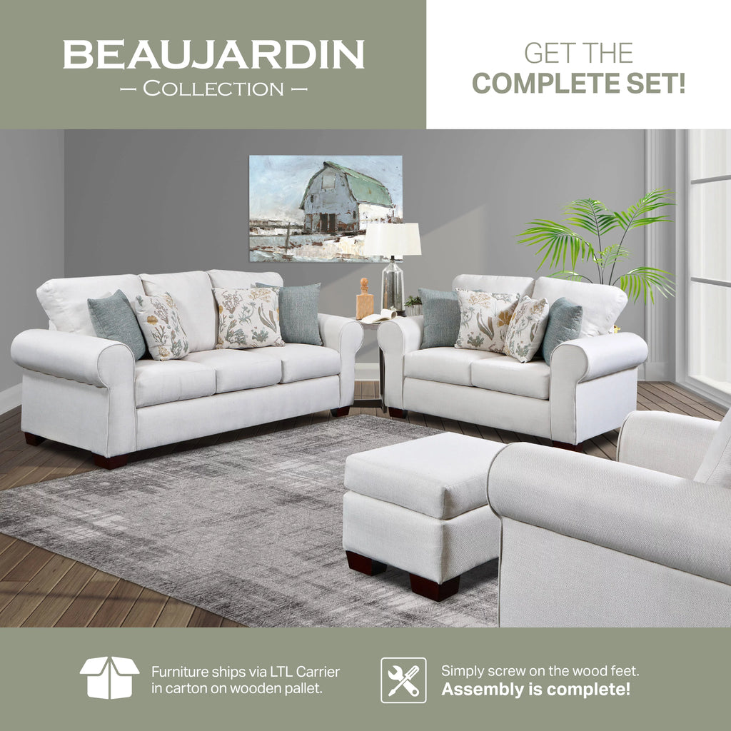 Sofa Sleeper with Four Throw Pillows D88465