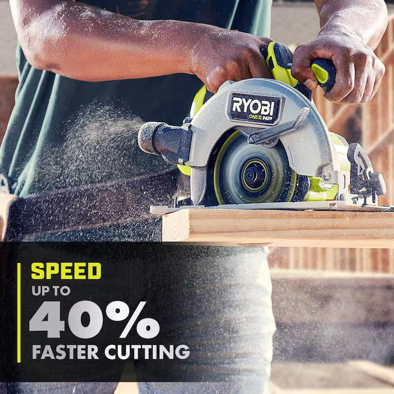 18V Brushless Cordless 7-1/4 in. Circular Saw Kit with Battery and Charger E75654