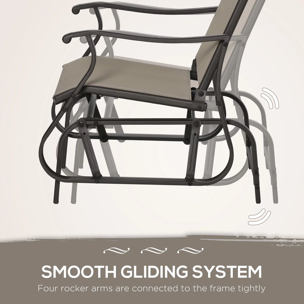 3 Pc Outdoor Swing Chairs with Table Set A209193