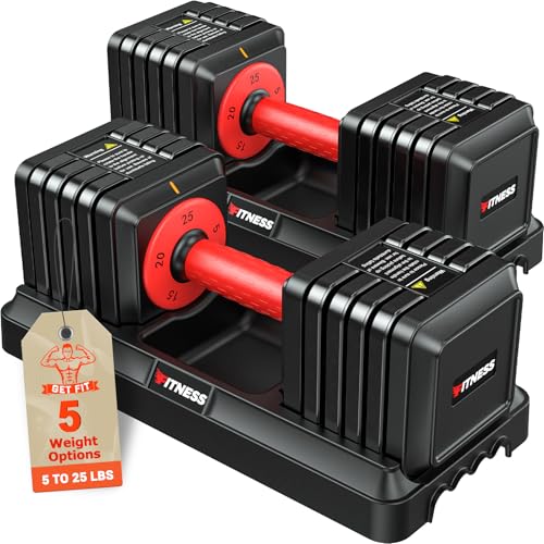 Adjustable Dumbbells Set of 2 with Anti-Slip Handle N532