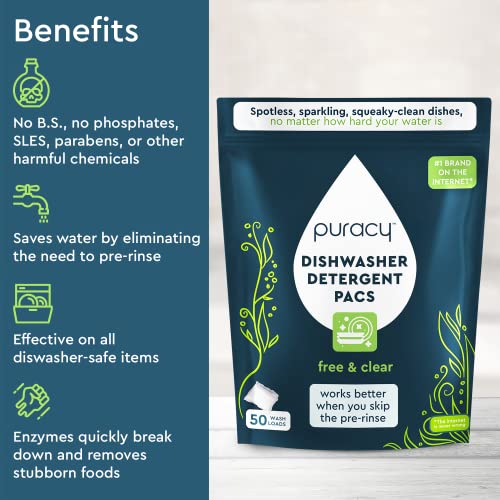 Natural Dishwasher Detergent Pods 50 Count S323577