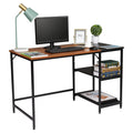 47 Inch Wooden Computer Desk with 2-Tier Storage Shelves M48620