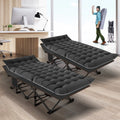 Oversized XXL Folding Camping Cot with Cushion & Carry Bag V412