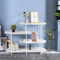 4-Tier Marble White Storage Shelf Z1587