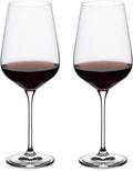 Clear 27 oz Long Stemmed Crystal Wine Glasses Set of 2 P3379