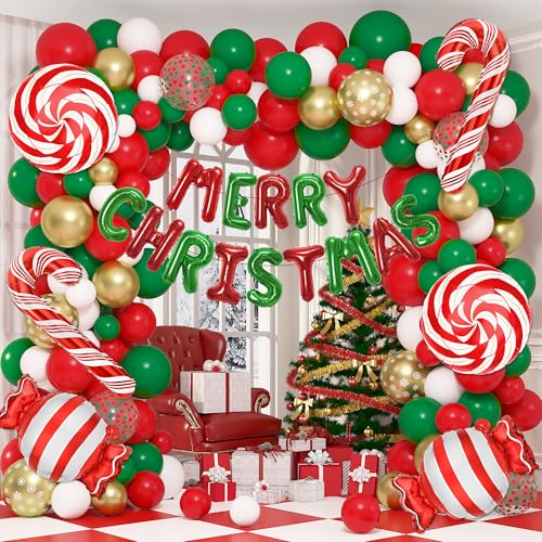 180 Pcs Christmas Balloon Arch Garland Kit J293970