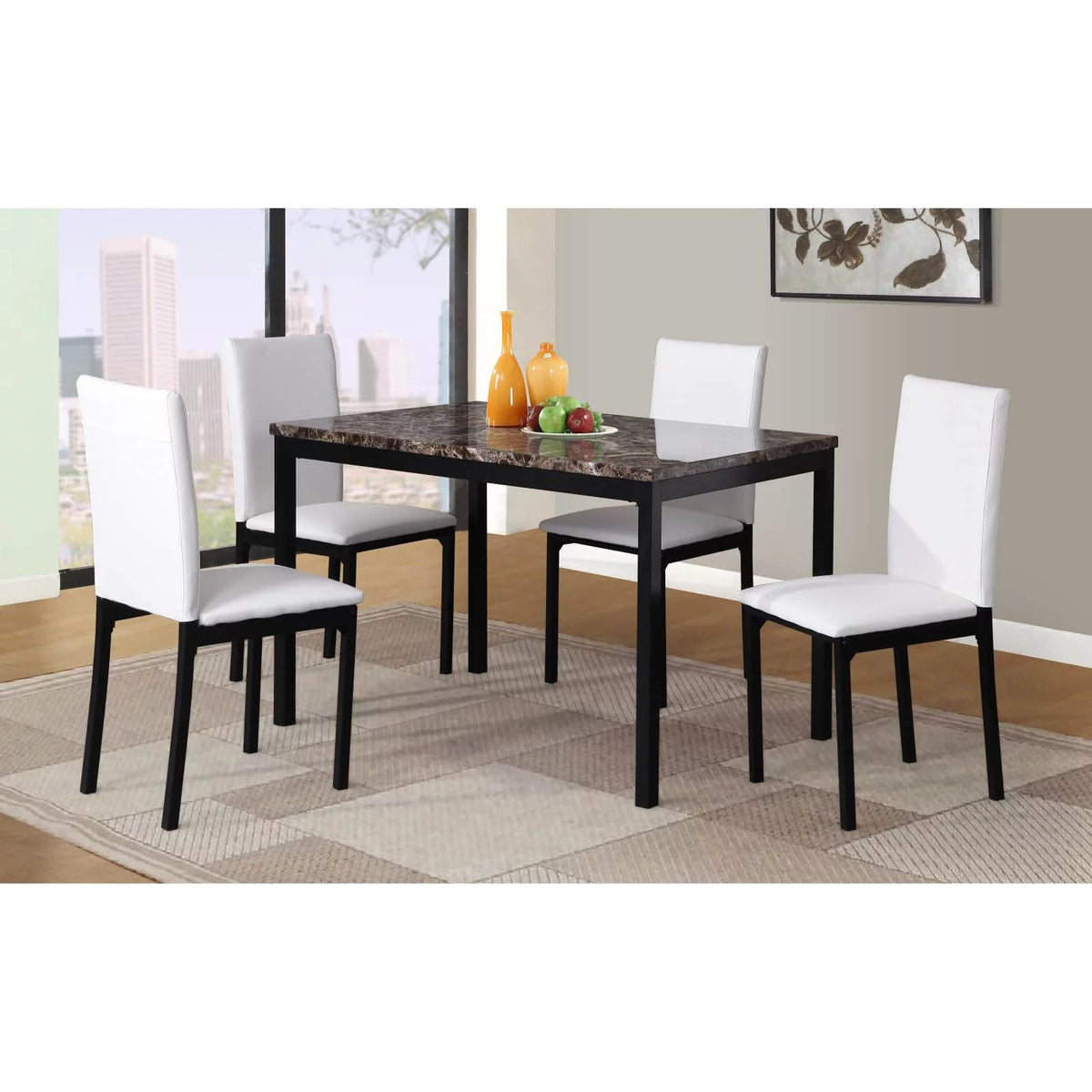 Black Dining Chair Set of 4 X447