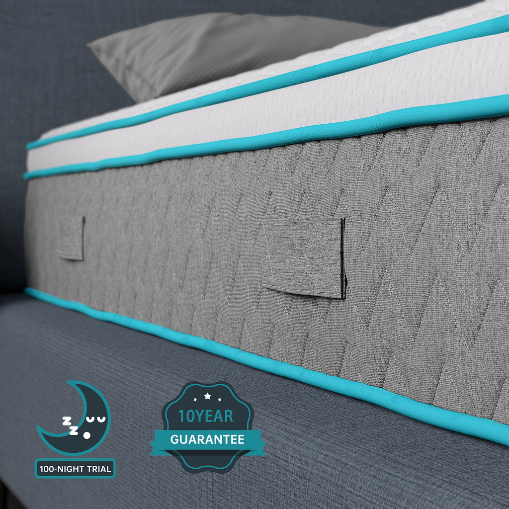 Full Size 10 inch Bamboo Charcoal Memory Foam Hybrid Mattress O55849