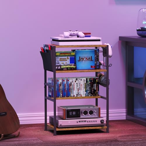 4-Tier AV Media Stand with Drawer O853
