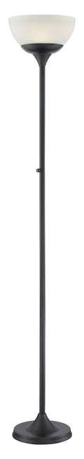Black LED Torchiere Floor Lamp Q7376
