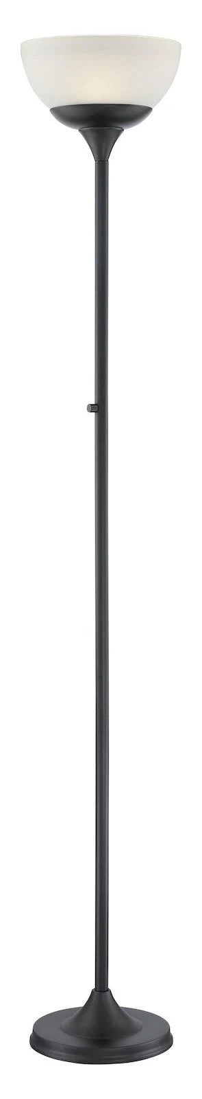 Black LED Torchiere Floor Lamp Q7376
