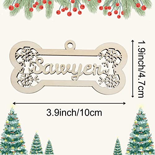 Wooden Dog Christmas Ornament U65859