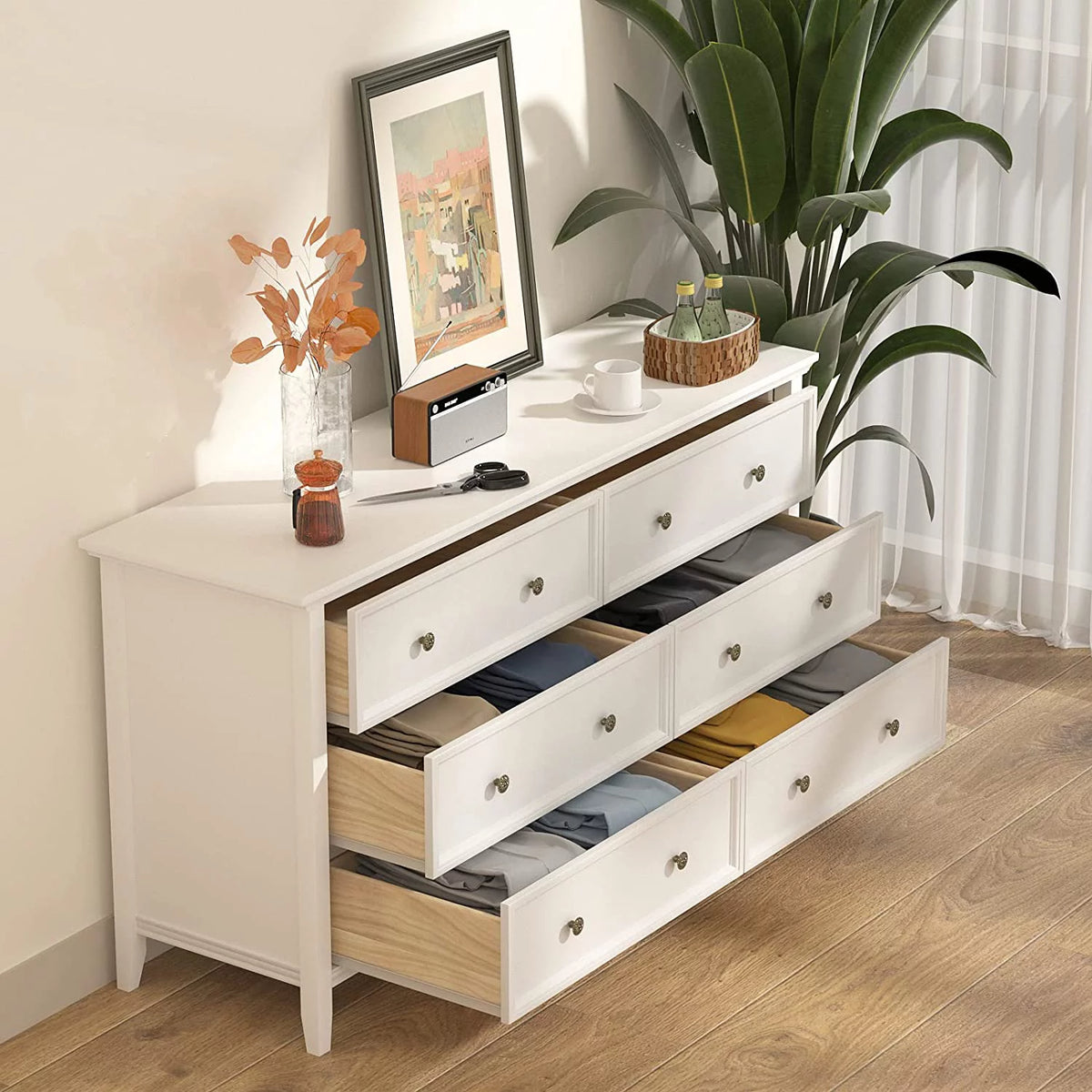 6 Drawer Solid Wood Dresser Y21037