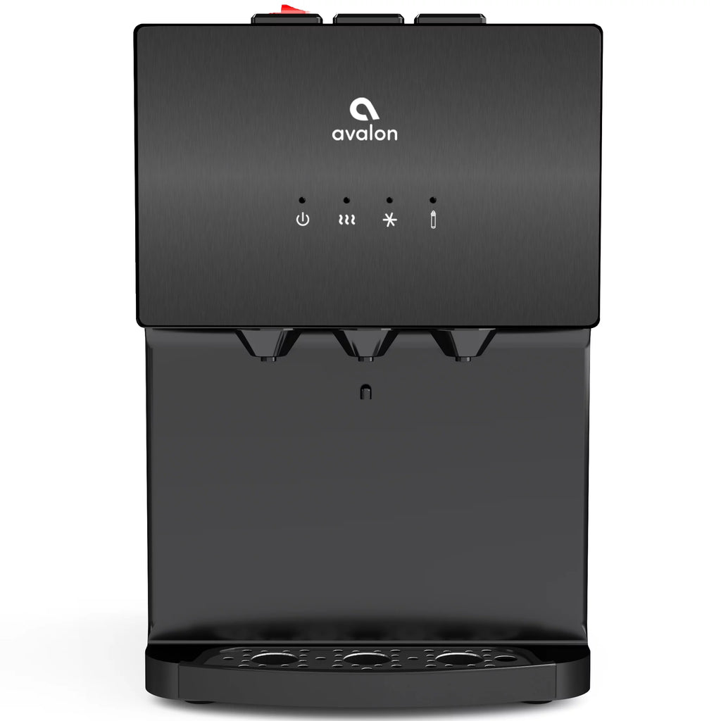Bottleless Countertop Water Dispenser Black Stainless Steel F6154
