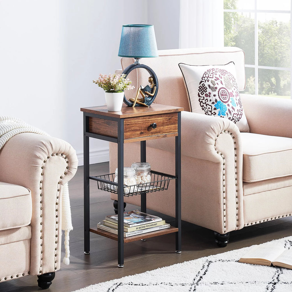 Brown Nightstand with 1 Drawer S979790