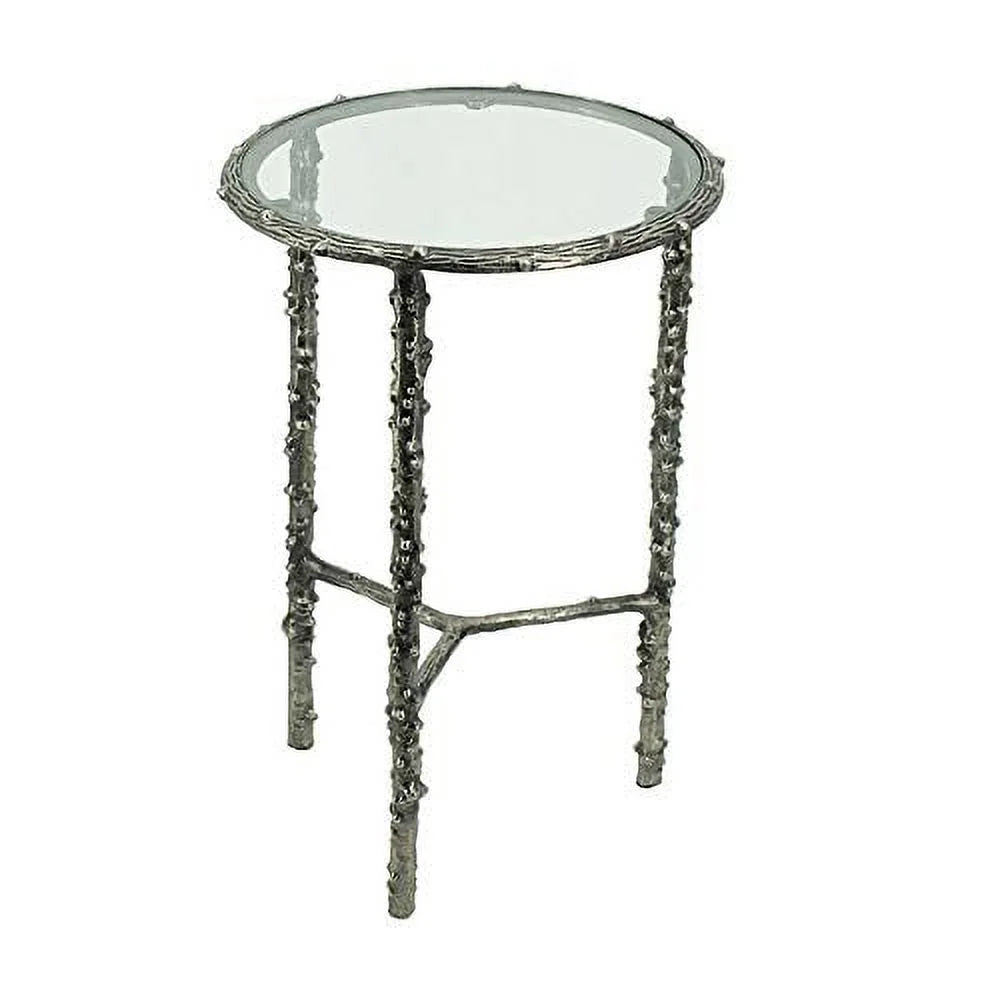 Silver Set of 2 Side Table N242331
