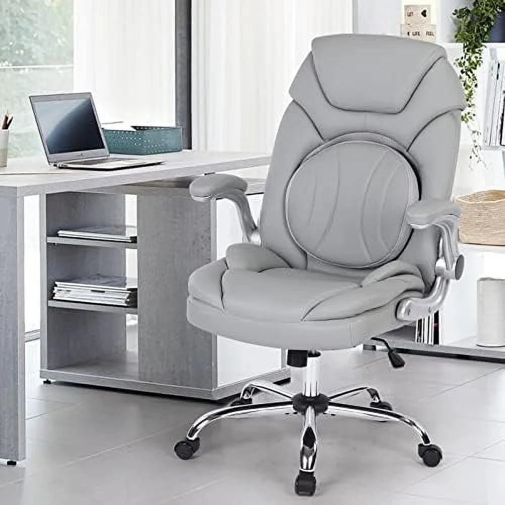 Executive Ergonomic PU Leather Office Chair with Lumbar Support A738