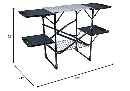 Portable Folding Cook Station with Heat Resistant Tabletop D397125