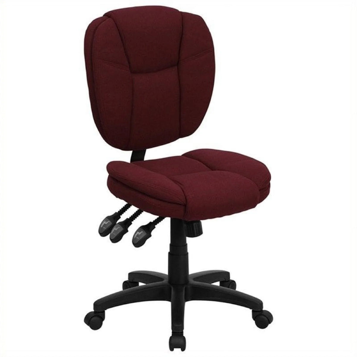 Burgundy Ergonomic Task Office Chair P1371