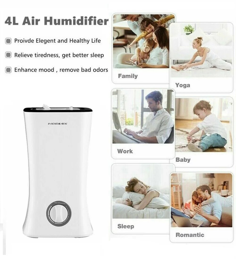 4L Cool Mist Ultrasonic Humidifier J989271