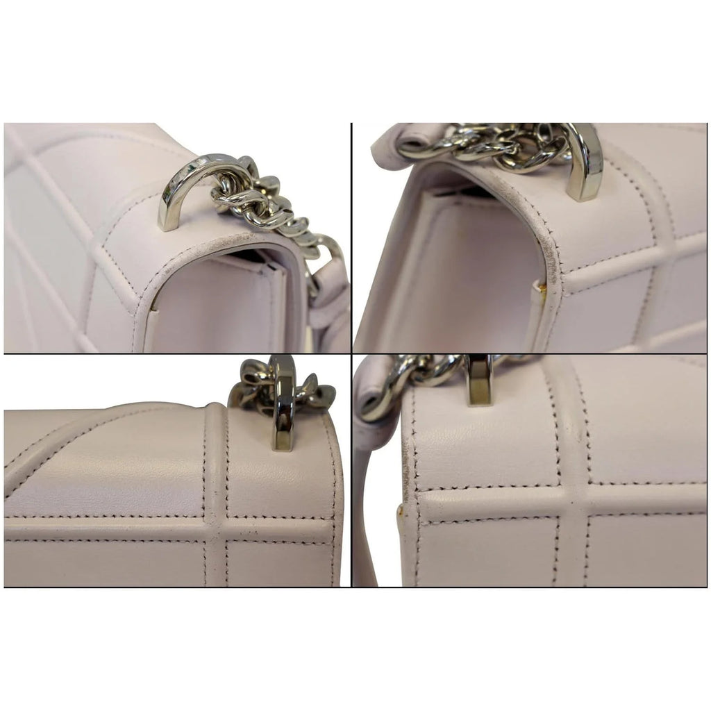 Pre-owned White Leather Medium Shoulder Bag L15311