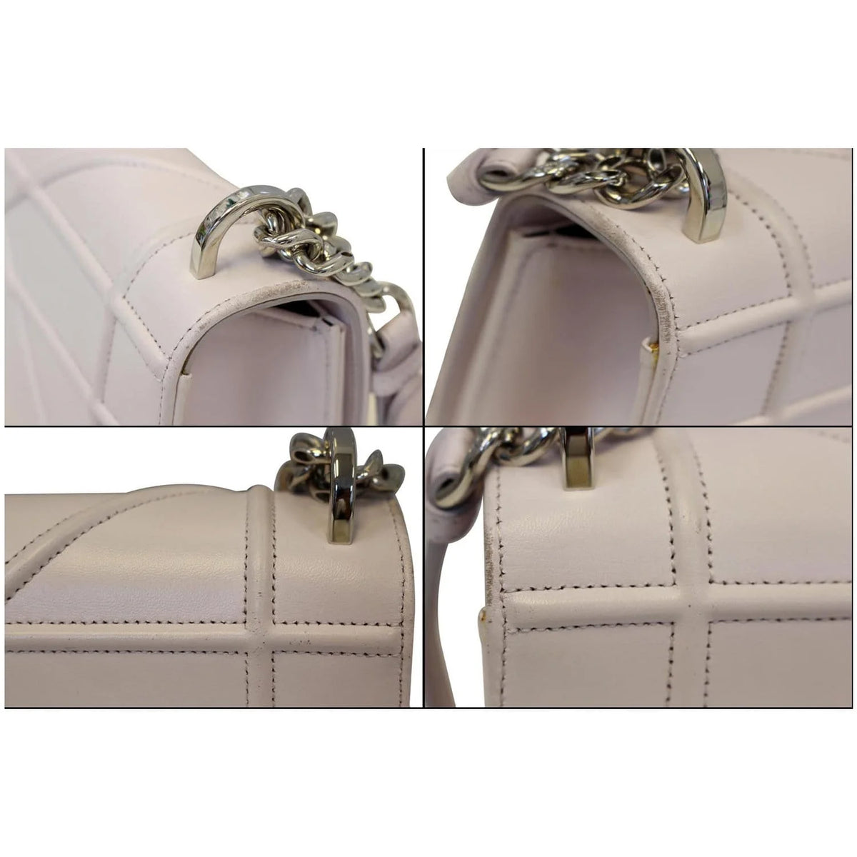 Pre-owned White Leather Medium Shoulder Bag L15311