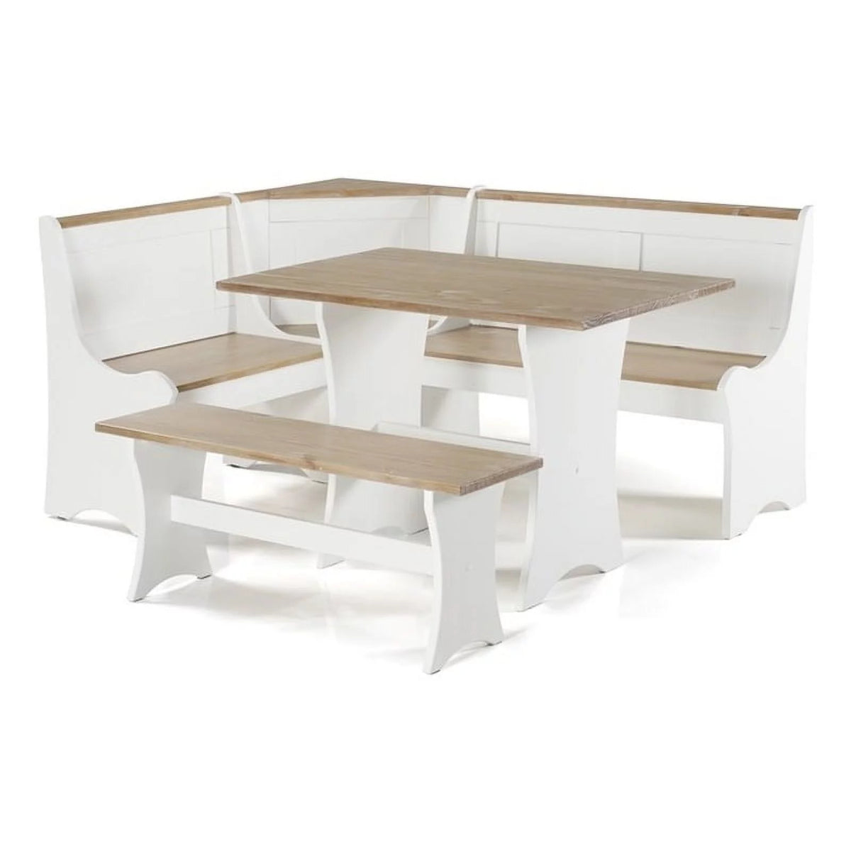 Antique White Dining Nook Set Z15359