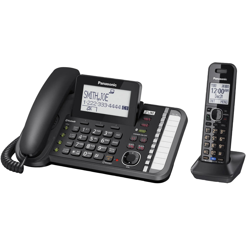 Black Cordless Phone with Answering Machine Q40046