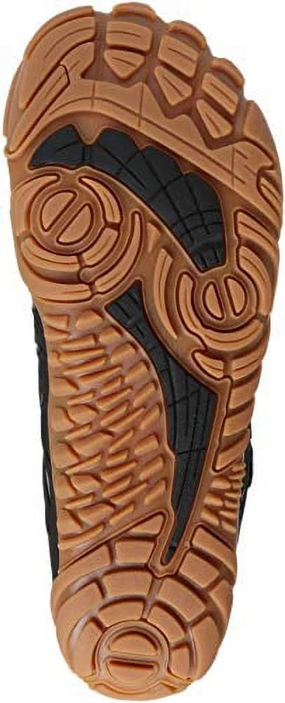 Black Wide Toe Box Minimalist Barefoot Trail Running Shoes P70508
