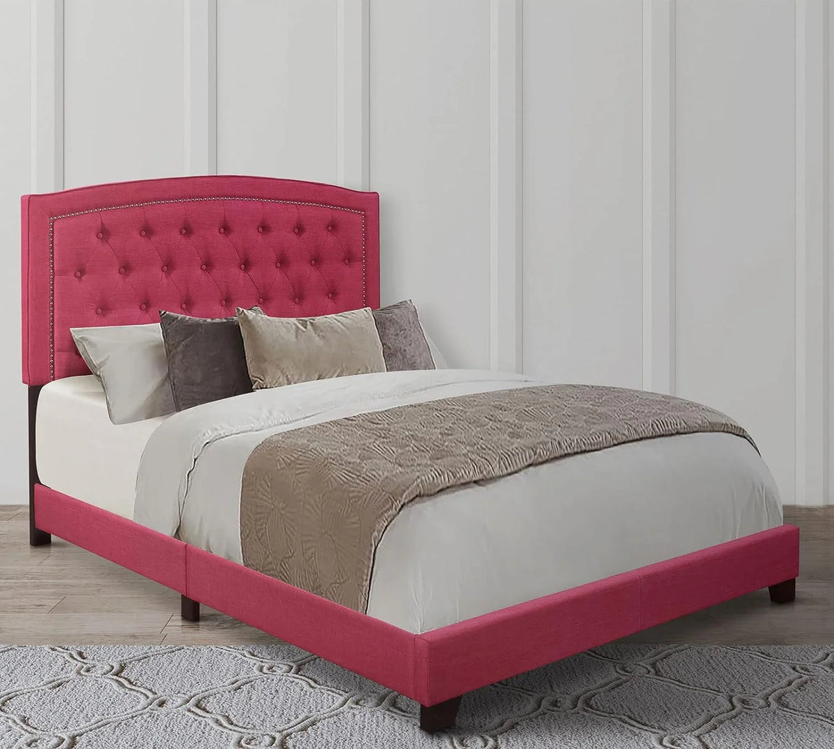 King Size Upholstered Bed Frame N563