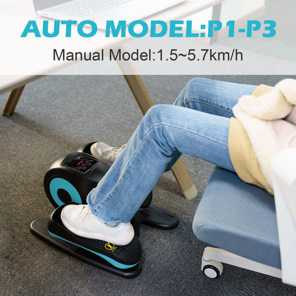 Under Desk Elliptical Machine Blue W1417