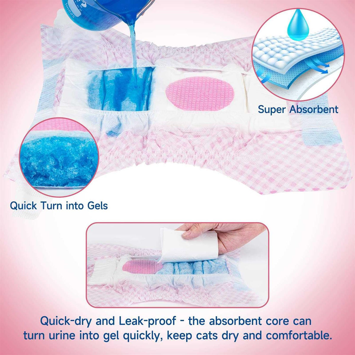 Soft Disposable Dog Diapers I184