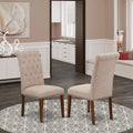 Set of 2 Linen Fabric Parson Chair C69867